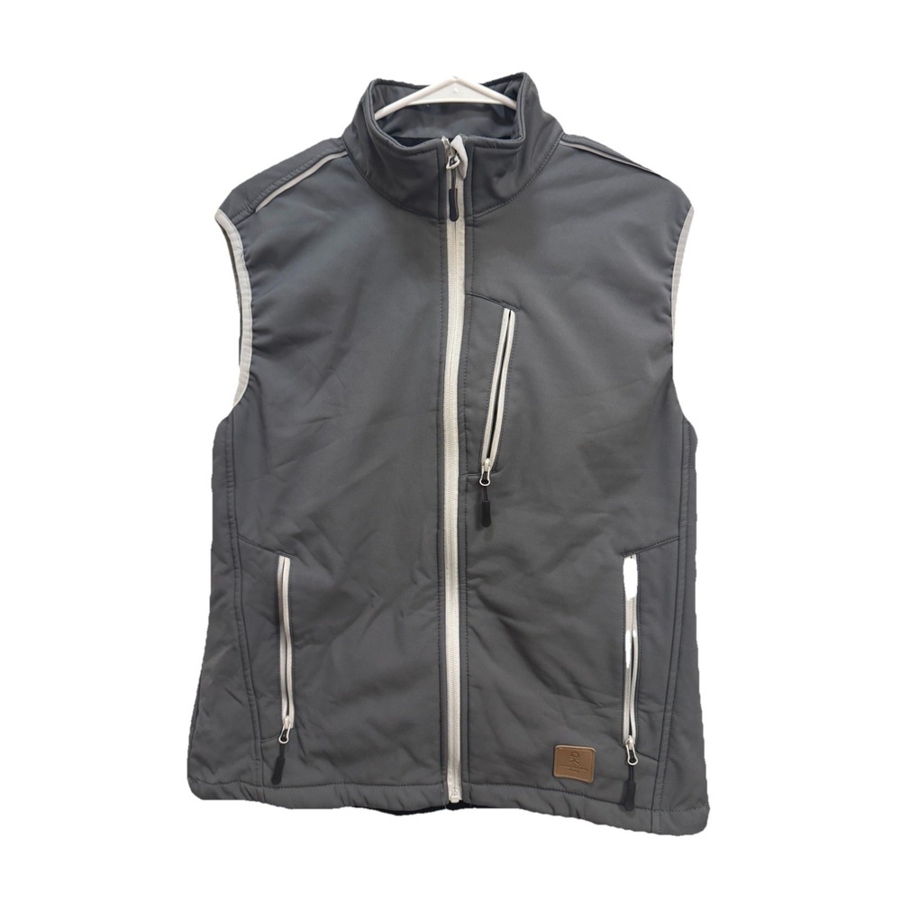 Little Donkey Andy Softshell Vest Womens Sz M Windbreaker Grey Vest